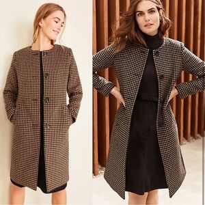 Ann Taylor Houndstooth Coat